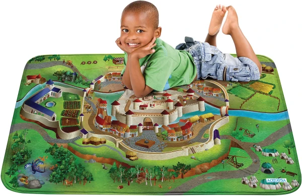 ACHOKA® Ultrasoft Spielteppich Mittelalter, 100 X 150 Cm 3