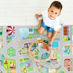 ACHOKA® V-MAT -100×150 Spielmatte Stadt 9