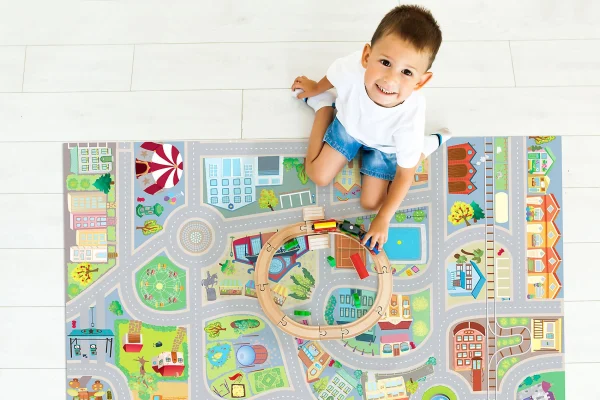 ACHOKA® V-MAT -100×150 Spielmatte Stadt 4