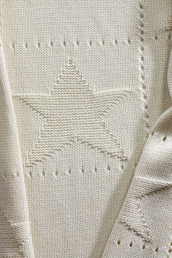 Alvi Strickdecke Karo Creme 75 X100 Cm 3