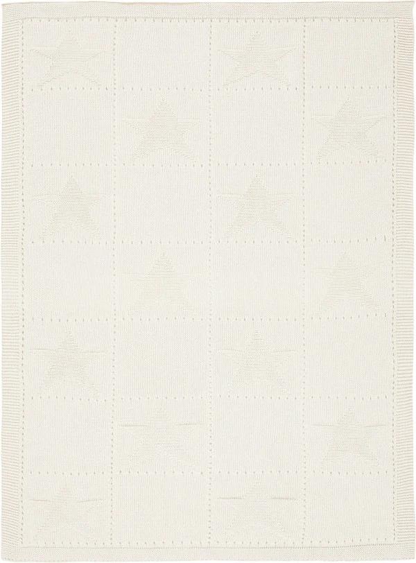 Alvi Strickdecke Karo Creme 75 X100 Cm 1