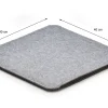 AMARE Sitzkissen 4er-Set Filz Stuhlkissen 40 Cm In Grau 10