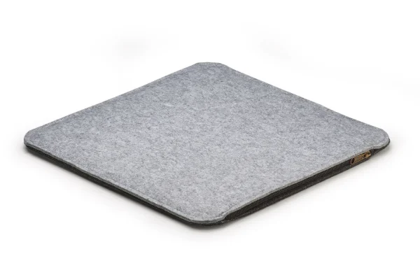 AMARE Sitzkissen 4er-Set Filz Stuhlkissen 40 Cm In Grau 4