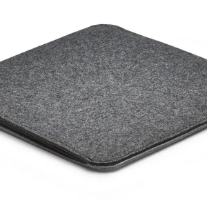 AMARE Sitzkissen 4er-Set Filz Stuhlkissen 40 Cm In Grau 15