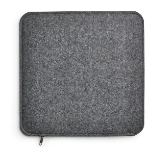 AMARE Sitzkissen 4er-Set Filz Stuhlkissen 40 Cm In Grau 17