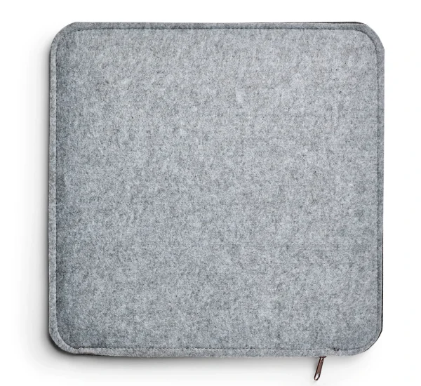 AMARE Sitzkissen 4er-Set Filz Stuhlkissen 40 Cm In Grau 7