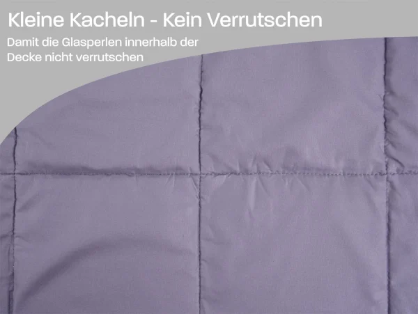 Aspero Gewichtsdecke Mit Glasperlen 7 Kg In Grau 4