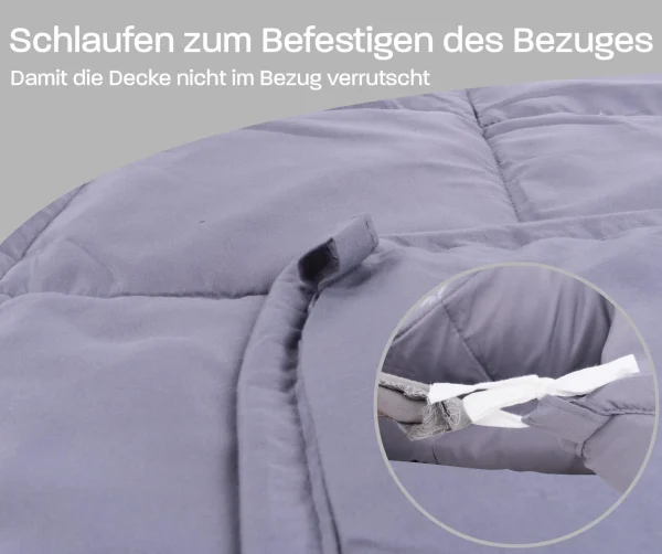 Aspero Gewichtsdecke Mit Glasperlen 7 Kg In Grau 5