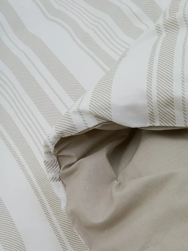 Avance Perkal-Bettwäsche-Set In Weiß/ Beige 4