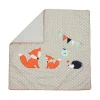 BABY LAL® Decke “FUCHS & Co.” In Grau – (L) 70 X (B) 70cm 13