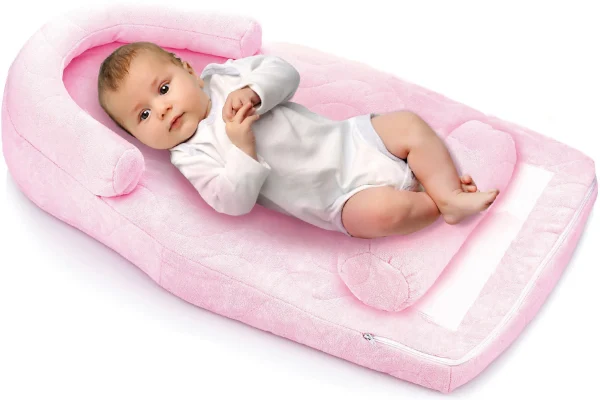 BABYJEM Nestchen Reflux, Orthopädisch, Rosa 3
