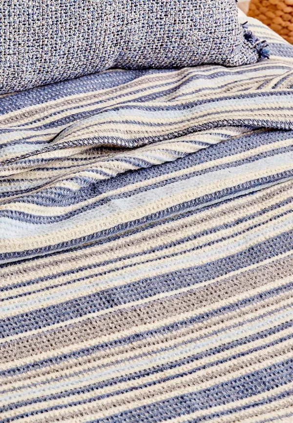 BELLA MAISON Decke Stripe In Blue 5
