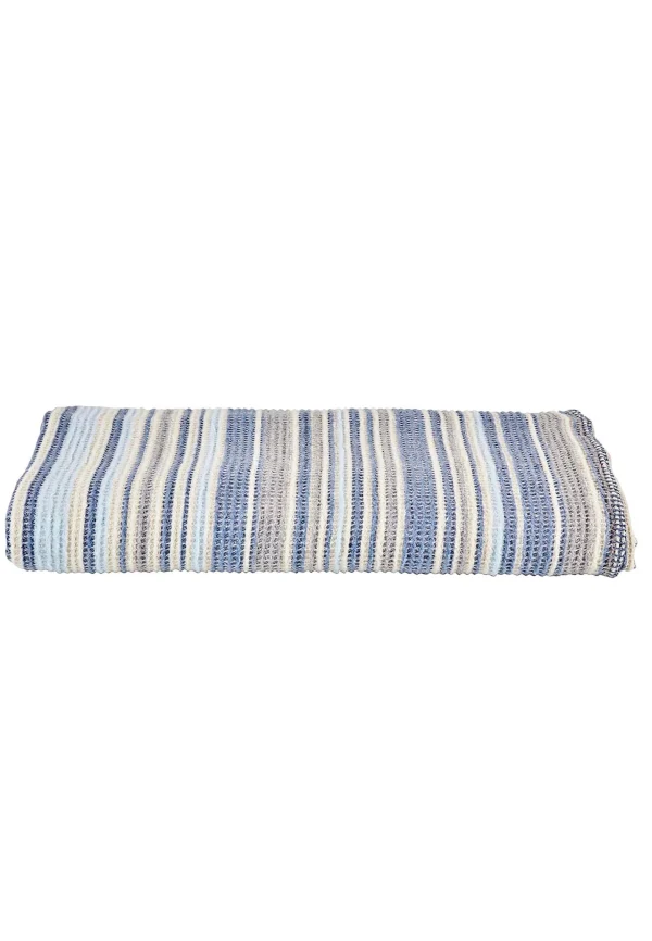 BELLA MAISON Decke Stripe In Blue 1