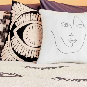 BELLA MAISON Tagesdecke Eyes In Anthracite 17