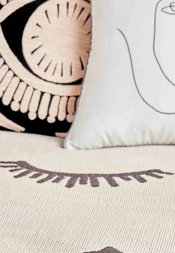 BELLA MAISON Tagesdecke Eyes In Anthracite 6