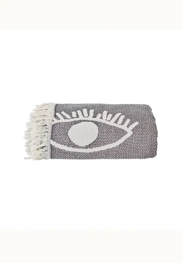 BELLA MAISON Tagesdecke Eyes In Anthracite 1