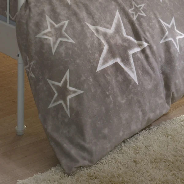BettwarenShop Bettwäsche Sterne Taupe In Taupe 4