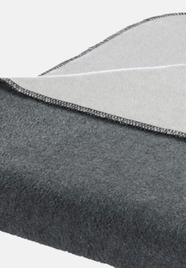 Biederlack Wohndecke Green Line In Dark Grey-Silver 3