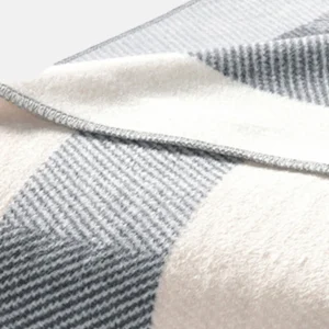 Biederlack Wohndecke Green Line In Interlocked Grey 7