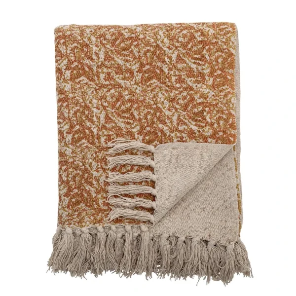 Bloomingville Decke CIANNA Braun Creme 1