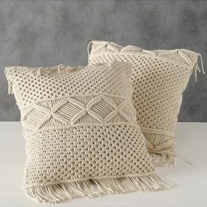 Boltze 2er-Set: Kissen “Makrie” In Beige – (L)45 X (H)45 Cm 8