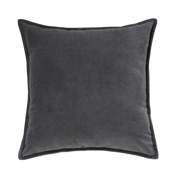 Butlers Kissen L 45 X B 45cm COTTON VELVET In Anthrazit 1