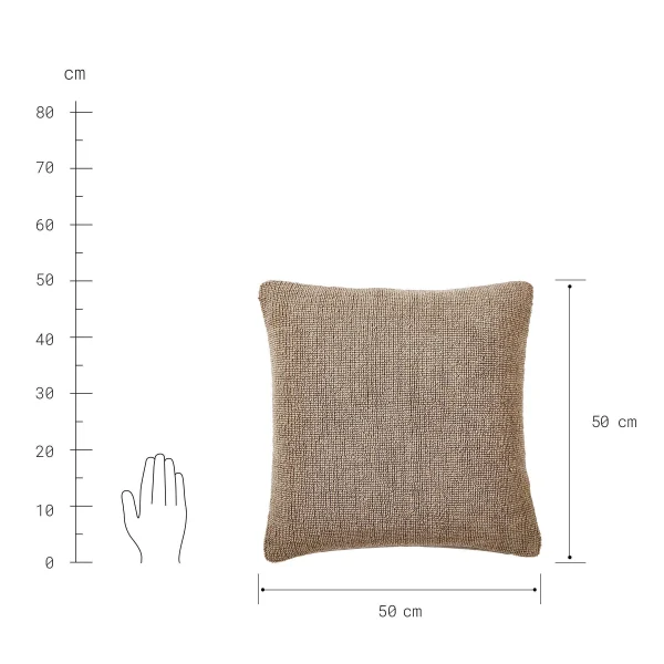 Butlers Kissen L 50 X B 50cm FENJA In Braun 4