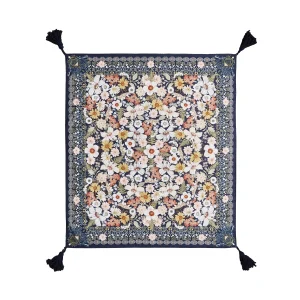 Butlers Picknickdecke L 175 X B 154cm BETWEEN FLOWERS In Dunkelblau 16