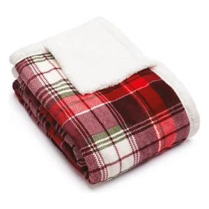 Cacharel Plaid “Sherpa” In Rot/ Bunt 8