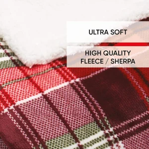Cacharel Plaid “Sherpa” In Rot/ Bunt 12