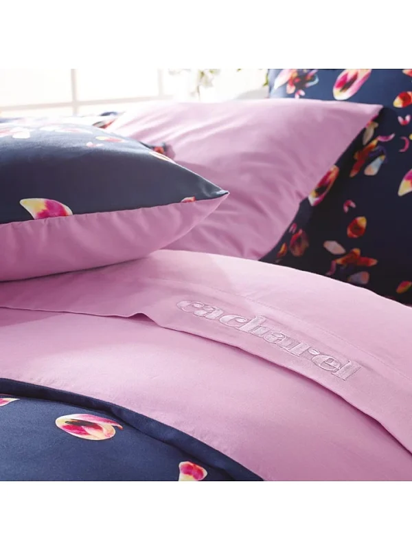 Cacharel Satin-Bettlaken “Uni” In Pink 3