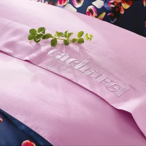Cacharel Satin-Bettlaken “Uni” In Pink 13
