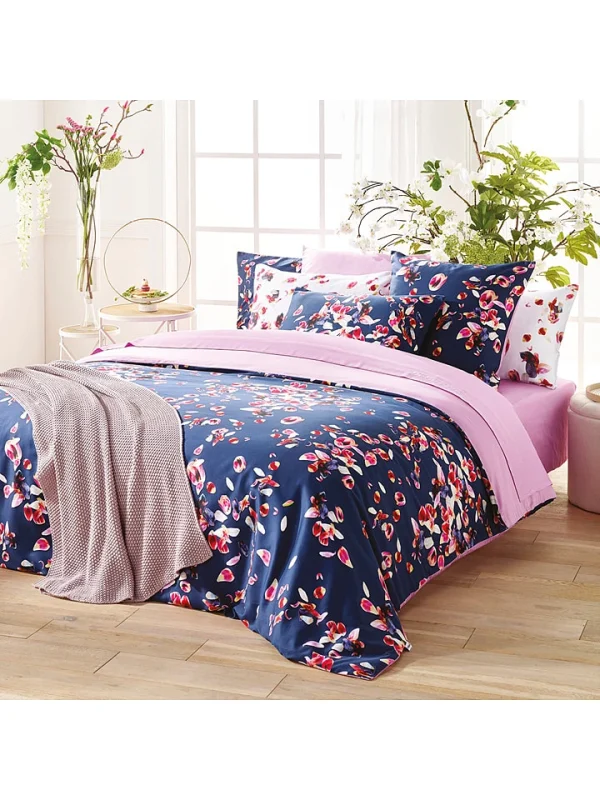 Cacharel Satin-Bettlaken “Uni” In Pink 1