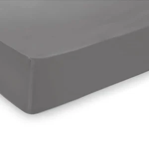 Cacharel Satin-Spannbettlaken “Uni” In Grau 7