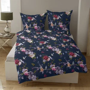 Casatex Bettwäsche Belana Dunkelblau Satin In Dunkelblau 7