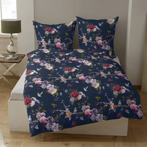 Casatex Bettwäsche Belana Dunkelblau Satin In Dunkelblau 3