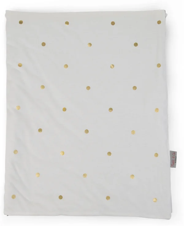 Childhome Babydecke, Punkte Gold, 80×100 Cm 3