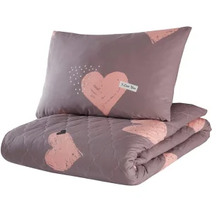 Colorful Cotton 2tlg. Renforcé-Tagesdecken-Set “Paula” In Lila/ Rosa 6