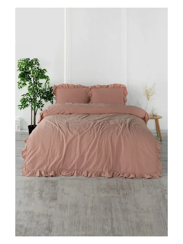 Colorful Cotton Bettwäsche-Set “Exclusive Stonewashed” In Rosa 1
