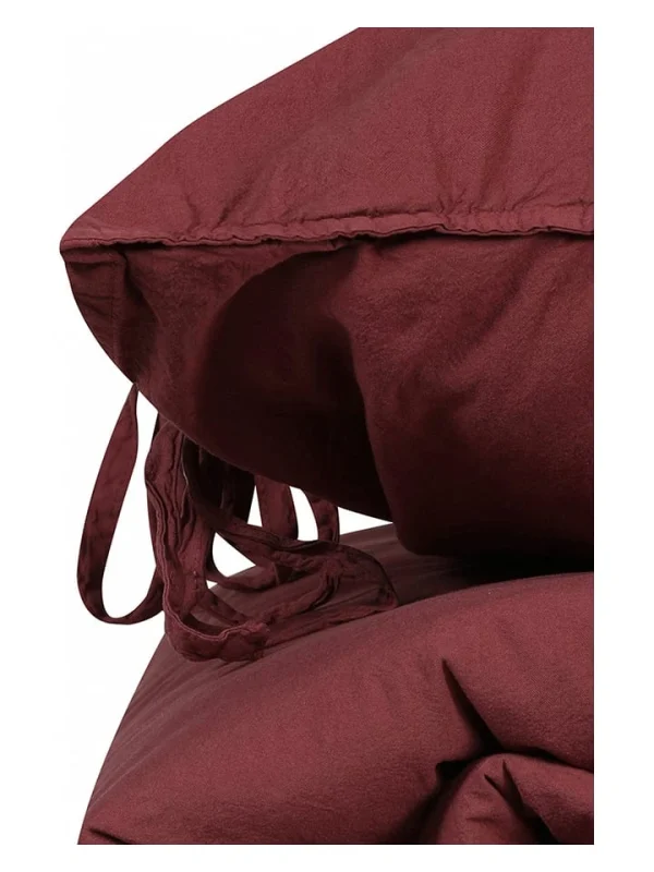 Colorful Cotton Bettwäsche-Set “Octobus Stonewashed” In Bordeaux 4