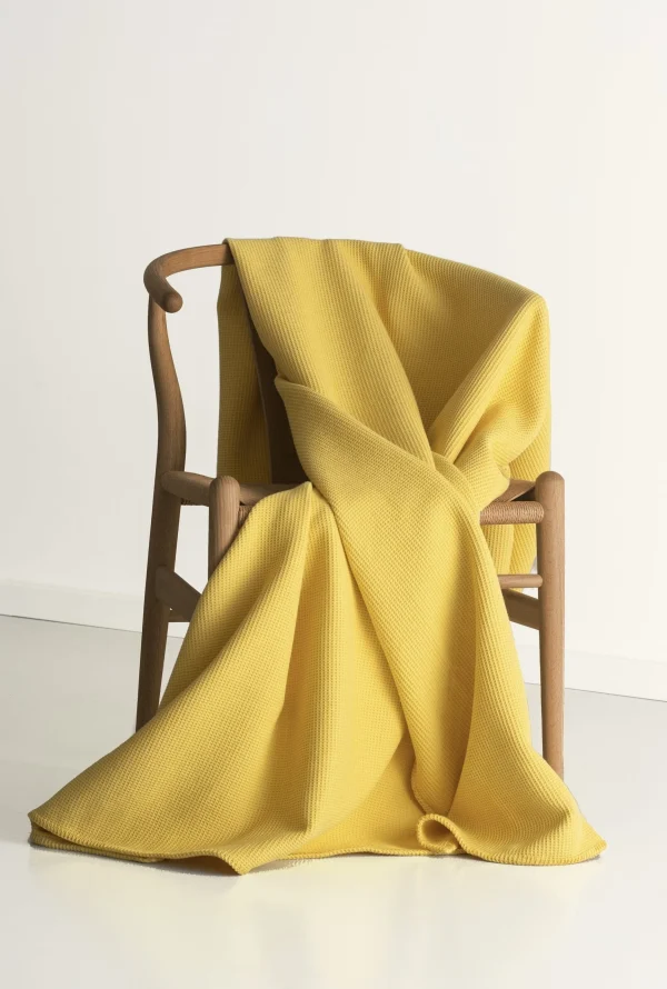 Cradle Studio Wohn- & Kuscheldecke Piqué Oversize In Gelb 5