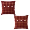 Creativ Home Deko-Kissen Aus Stoff In Rot 5