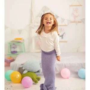 Crochetts Beindecke “Meerjungfrau” In Lila – (L)90 Cm 12