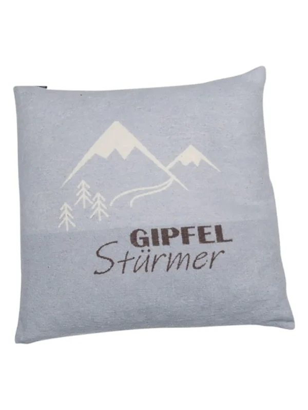 David Fussenegger Kissenhülle “Silvretta – Gipfelstürmer” In Hellblau 1