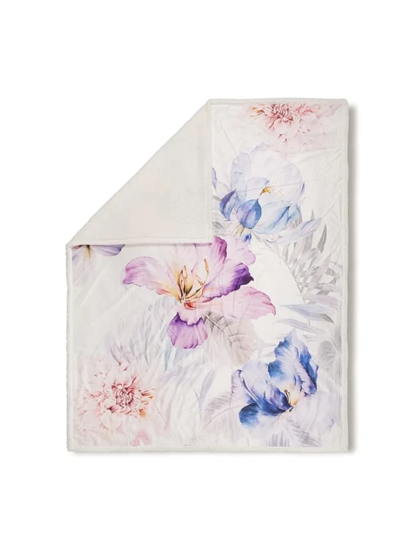 DESCANSO Plaid “Caen” In Creme/ Bunt 1