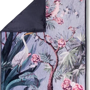 DESCANSO Plaid “Sarenza” In Grau/ Lila/ Rosa 7