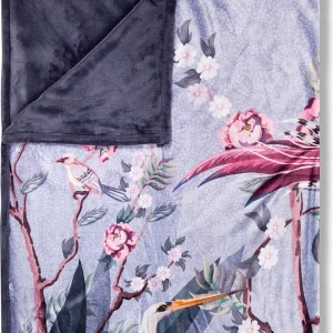 DESCANSO Plaid “Sarenza” In Grau/ Lila/ Rosa 9