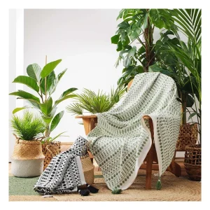 Douceur D’intérieur Überwurf “Maldives” In Weiß/ Khaki 8