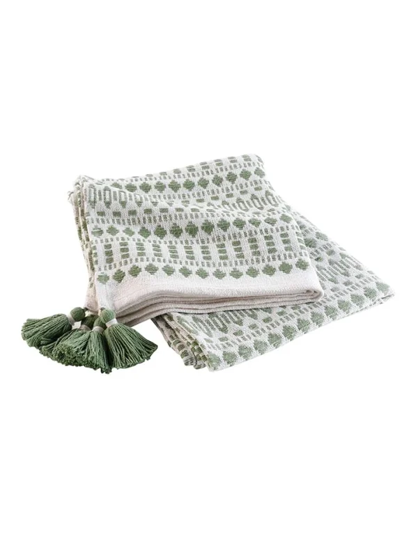 Douceur D’intérieur Überwurf “Maldives” In Weiß/ Khaki 5