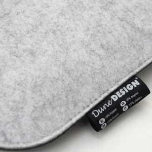 Dunedesign 2er Set Filz Stuhlkissen 35x35cm In Grau 23